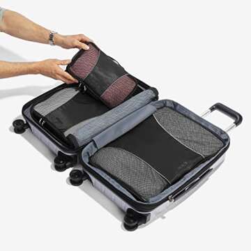 eBags Classic 4 Piece Packing Cube Set (Black)