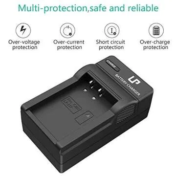 LP LP-E17 Battery Charger, Charger Compatible with Canon EOS Rebel T7i, T6i, T6s, SL3, SL2, 77D, 9000D, 8000D, 800D, 760D, 750D, 200D, M6, M5, M3, Kiss X8i DSLR Cameras & More(NOT for T7, T6, T5, T3)