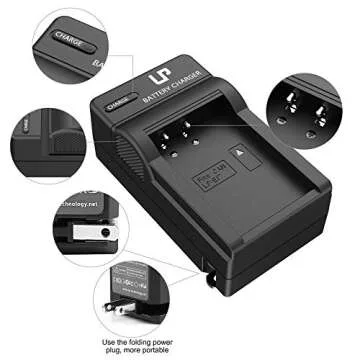 LP LP-E17 Battery Charger, Charger Compatible with Canon EOS Rebel T7i, T6i, T6s, SL3, SL2, 77D, 9000D, 8000D, 800D, 760D, 750D, 200D, M6, M5, M3, Kiss X8i DSLR Cameras & More(NOT for T7, T6, T5, T3)