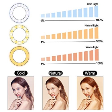 JUSTSTONE 10" Dimmable Ring Light with Adjustable Stand