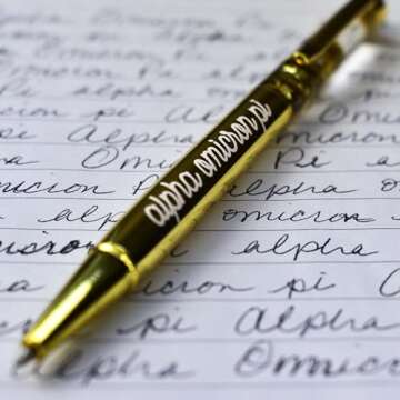 Zeta Tau Alpha Sorority Glitter Pen Set for Stylish Writing