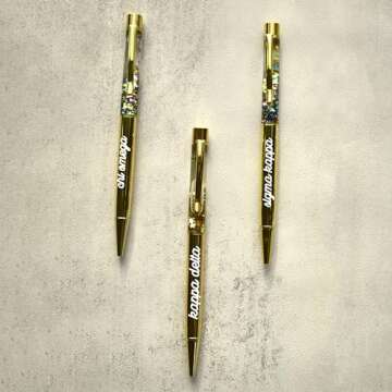 Zeta Tau Alpha Sorority Glitter Pen Set for Stylish Writing