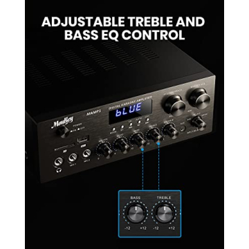 Moukey 400W Bluetooth Home Audio Amplifier System