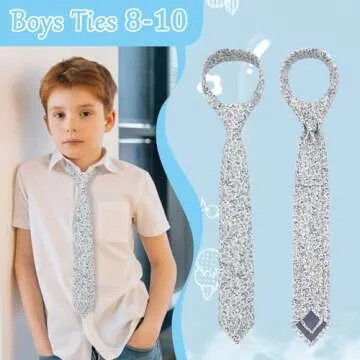 Luckyvestir Kids Self Tie Cotton Ties for All Occasions