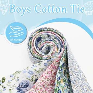 Luckyvestir Kids Self Tie Cotton Ties for All Occasions