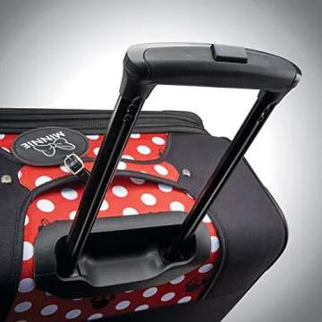 American Tourister Disney Softside Luggage with Spinner Wheels, Minnie Mouse Dots, Checked-Large 28-Inch