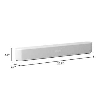 All-new Sonos Beam – Compact Smart TV Soundbar with Amazon Alexa voice control built-in. Wireless home theater and streaming music in any room. (White)