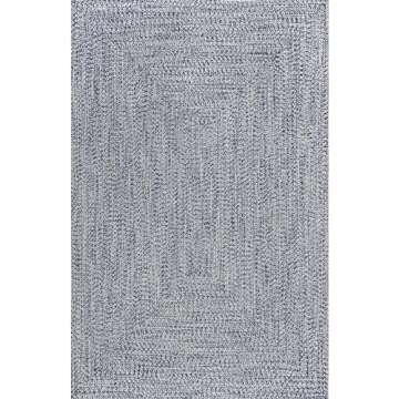 nuLOOM 6x9 Solid Indoor/Outdoor Rug - Pet Friendly