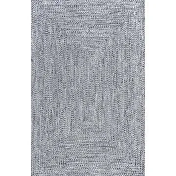 nuLOOM 6x9 Solid Indoor/Outdoor Rug - Pet Friendly