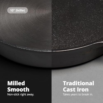 Greater Goods 10-Inch Cast Iron Skillet for Every Recipe