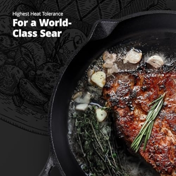 Greater Goods 10-Inch Cast Iron Skillet for Every Recipe