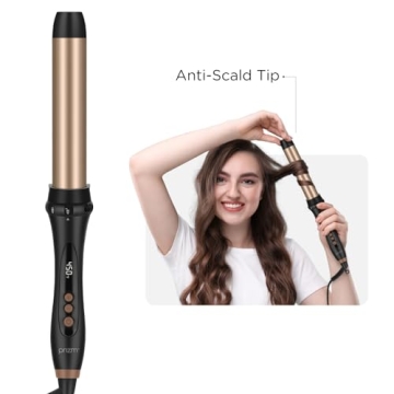 Prizm 5 in 1 Clampless Curling Iron with LED Display