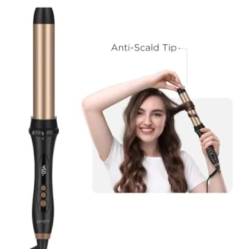 Prizm 5 in 1 Clampless Curling Iron with LED Display