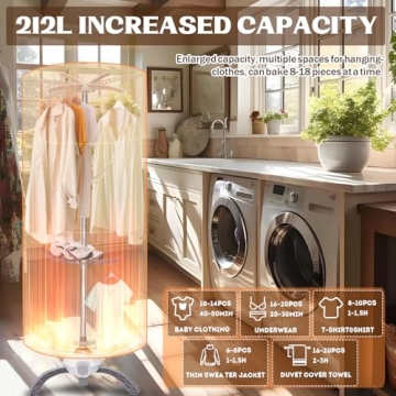 Mini Compact Clothes Dryer for Apartments and Travel