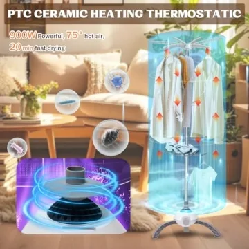 Mini Compact Clothes Dryer for Apartments and Travel