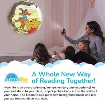 Moonlite Storytime - Disney's Winnie The Pooh Don't Be Roo-diculous Storytime Disc - A Magical Read - Projector Sold Separately - Digital Story w/ Sound FX - Learning Gifts for Kids Ages 1 Year & Up