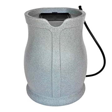 FCMP Outdoor Catalina 45-Gallon Rain Barrel – Durable Eco-Friendly Design with Hose