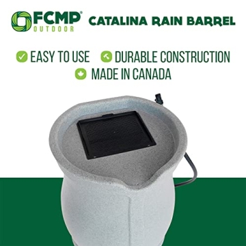 Eco-Friendly FCMP Outdoor 45-Gallon Rain Barrel - Durable Design