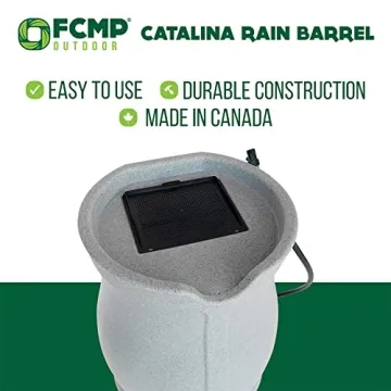 Eco-Friendly FCMP Outdoor 45-Gallon Rain Barrel - Durable Design