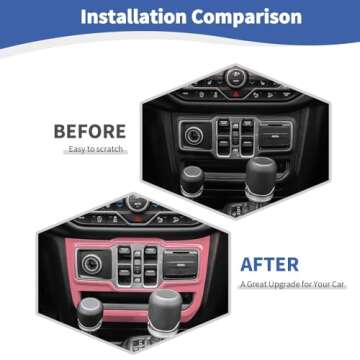 RT-TCZ for Jeep JL Center Dash Window Switch Panel Trim Cover for Jeep Wrangler JL JLU Gladiator JT ...