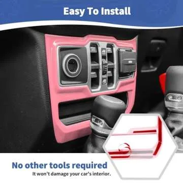 Stylish RT-TCZ Pink Trim for Jeep JL & Gladiator 2018-2024