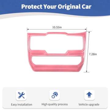RT-TCZ for Jeep JL Center Dash Window Switch Panel Trim Cover for Jeep Wrangler JL JLU Gladiator JT 2018-2024 Pink Interior Accessories