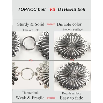 TOPACC Western Concho Belt for Women - Stylish & Versatile