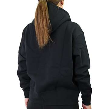 Nike Women's Oversized Fleece Sportswear Sweatshirt Hoodie (as1, alpha, 2x, regular, regular, Black, XX-Large)