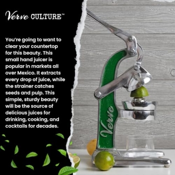 Artisan Cast Aluminum Manual Juicer for Fresh Citrus Drinks