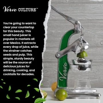 Artisan Cast Aluminum Manual Juicer for Fresh Citrus Drinks