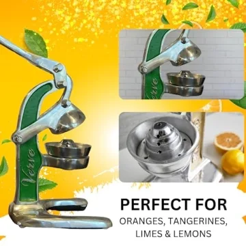 Artisan Cast Aluminum Manual Juicer for Fresh Citrus Drinks