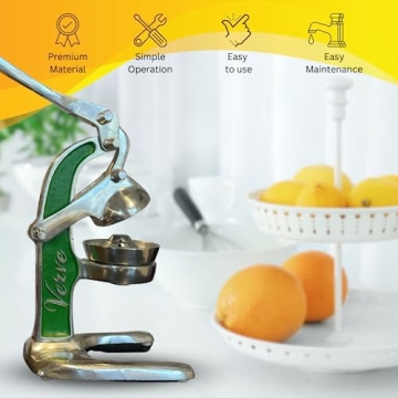 Artisan Cast Aluminum Manual Juicer for Fresh Citrus Drinks