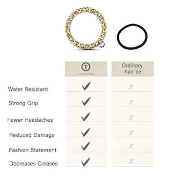 TELETIES - Strong Grip Spiral Hair Coils for Women