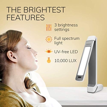Lumos 2.0 Light Therapy Lamp 10000 Lux UV-Free