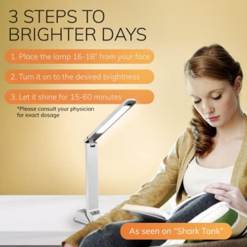 Lumos 2.0 Light Therapy Lamp 10000 Lux UV-Free
