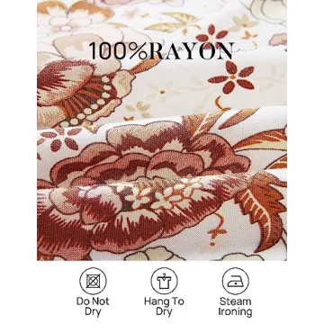 ZESICA Women's Floral Wrap Maxi Dress for Summer Style