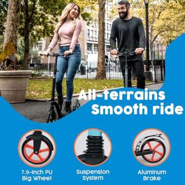 LaScoota Kick Scooter for Teens & Adults - Fun & Safe