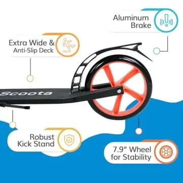 LaScoota Kick Scooter for Teens & Adults - Fun & Safe