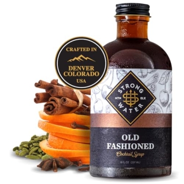 Strongwater Old Fashioned Mix - Handcrafted Syrup for 32 Cocktails