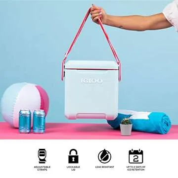 Igloo Mist 11 Qt Tag Along Too Strapped Picnic Style Cooler