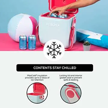 Igloo Mist 11 Qt Tag Along Too Strapped Picnic Style Cooler