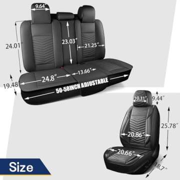 Stylish & Functional HChengkikz Car Seat Covers Set