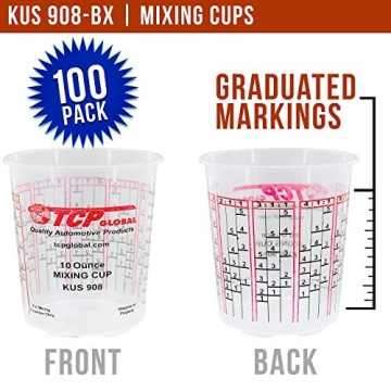Custom Paint Mixing Cups w/ Lids – 10oz Case of 100