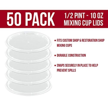 Custom Paint Mixing Cups w/ Lids – 10oz Case of 100