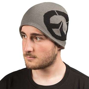 Overwatch Clutch Knit Beanie - Grey Unisex Style