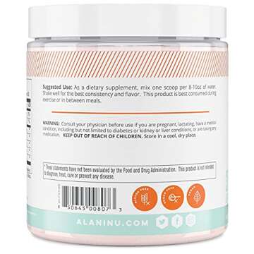Alani Nu BCAA Sour Gummies | Branch Chain Essential Amino Acids | 2:1:1 Formula | Supplement Powder | Muscle Recovery Vitamins for Post-Workout | 30 Servings