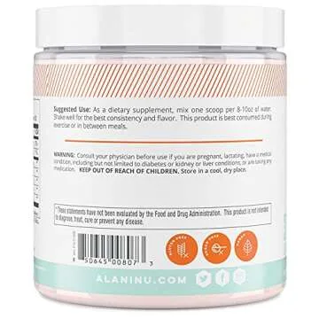 Alani Nu BCAA Sour Gummies | Branch Chain Essential Amino Acids | 2:1:1 Formula | Supplement Powder | Muscle Recovery Vitamins for Post-Workout | 30 Servings
