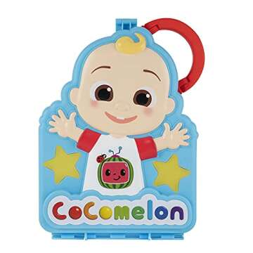 CoComelon Carry Along Figure Case - Includes 2 Articulated Figures, JJ and Cody - Play On The Go - The Perfect Travel Gift - Toys for Kids, Toddlers, and Preschoolers