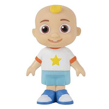 CoComelon Carry Along Figure Case - Includes 2 Articulated Figures, JJ and Cody - Play On The Go - The Perfect Travel Gift - Toys for Kids, Toddlers, and Preschoolers