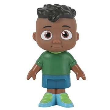CoComelon Carry Along Figure Case - Includes 2 Articulated Figures, JJ and Cody - Play On The Go - The Perfect Travel Gift - Toys for Kids, Toddlers, and Preschoolers